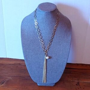 💚CIRCLE CHAIN NECKLACE WITH TASSEL